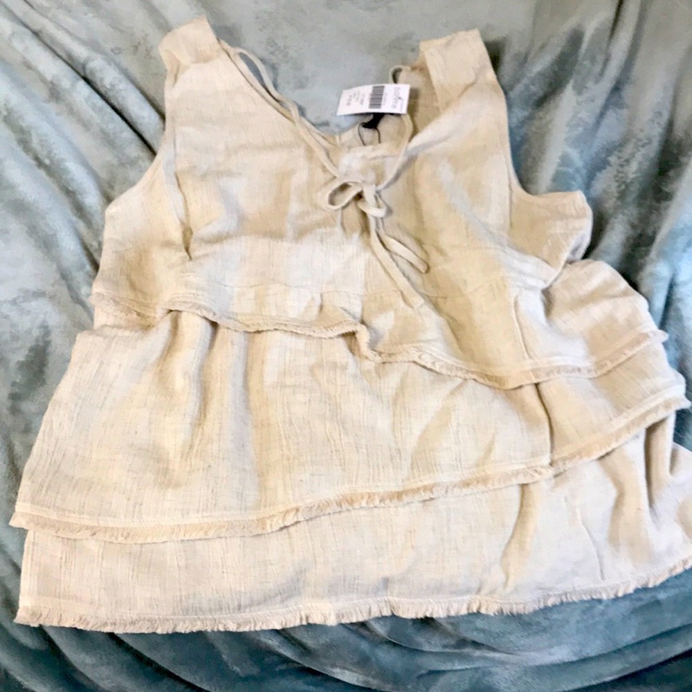 Ruffle layered tank by Bohme